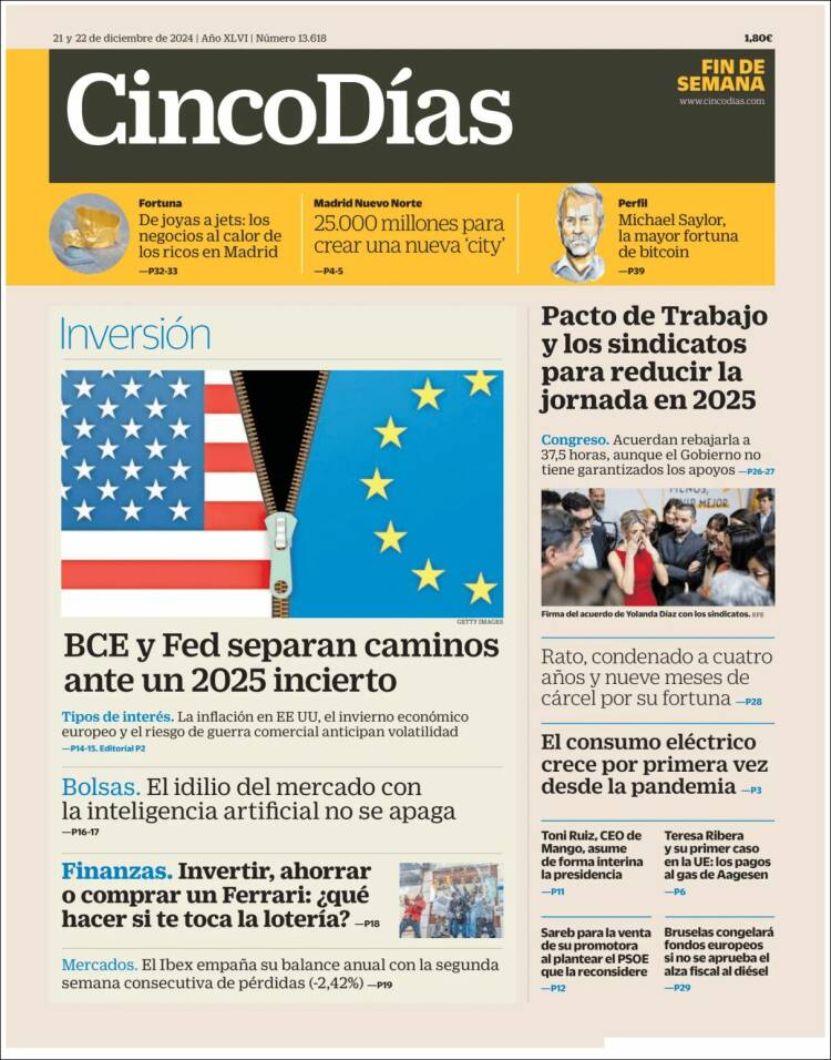 Portada de Cinco Días (Espa&ntilde;a)