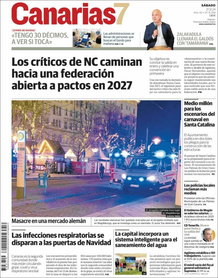 Portada de Canarias 7 (Spain)