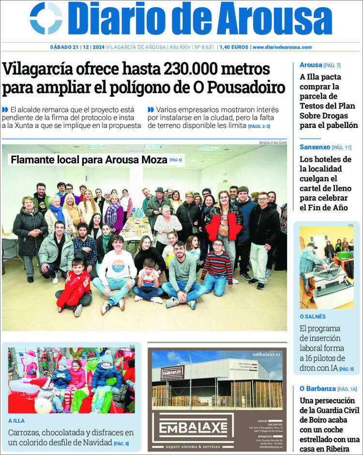 Portada de Diario de Arousa (Spain)