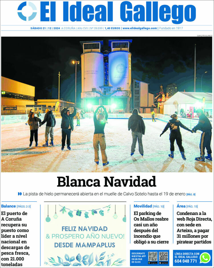 Portada de El Ideal Gallego (Spain)