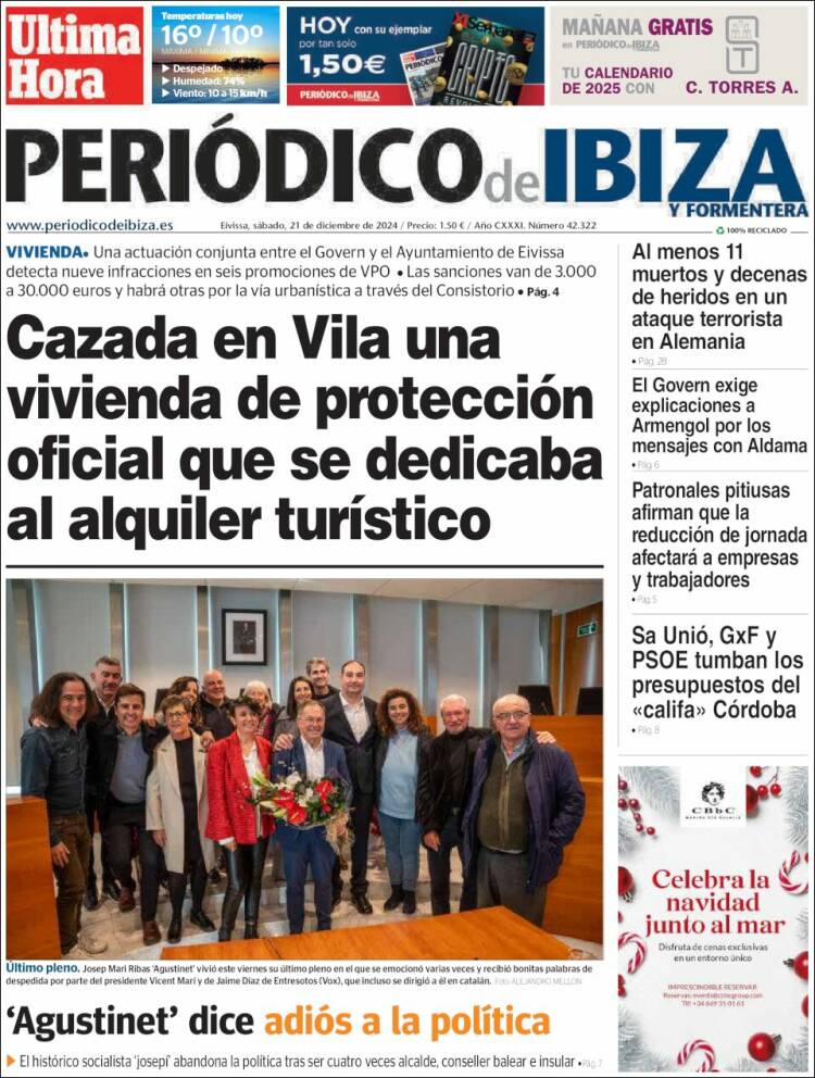 Portada de Periódico de Ibiza (Spain)