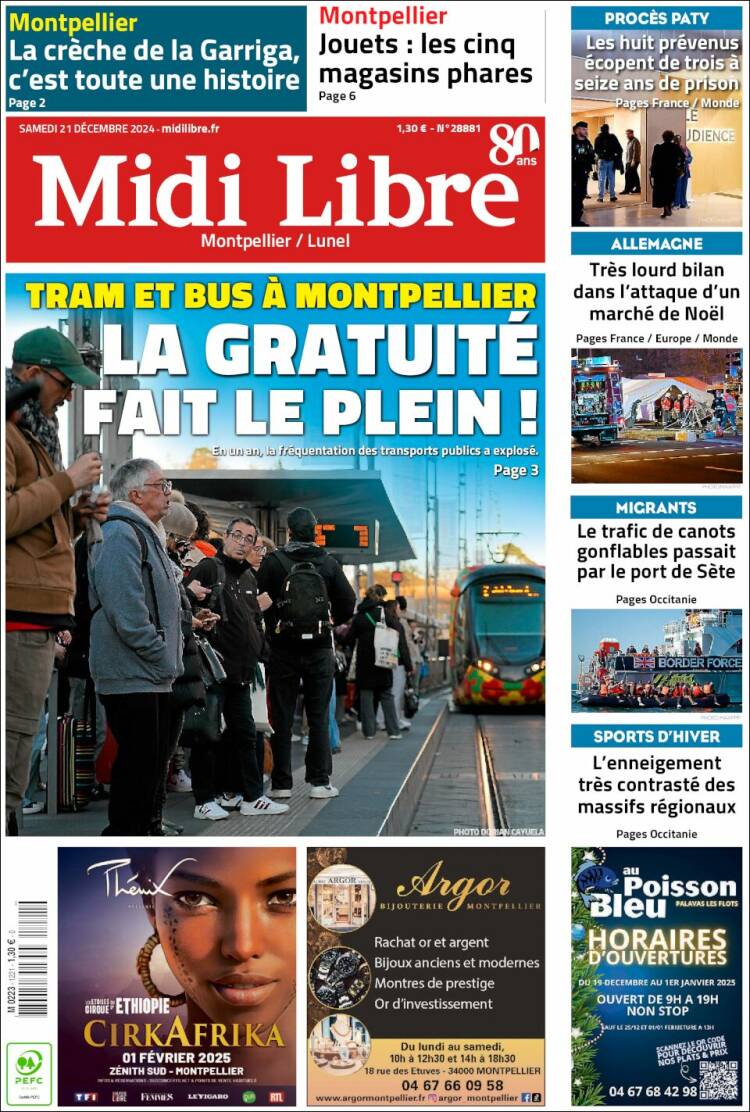 Portada de Midi Libre (France)