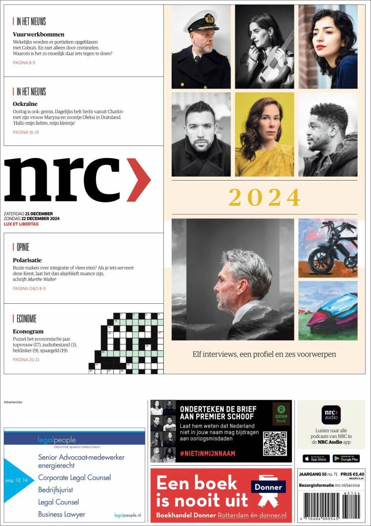 Portada de NRC Handelsblad (Netherlands)