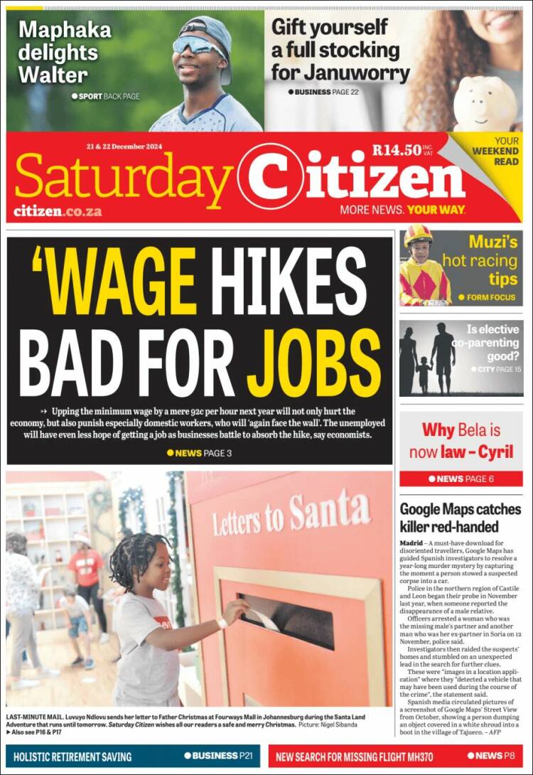 Portada de The Citizen (South Africa)