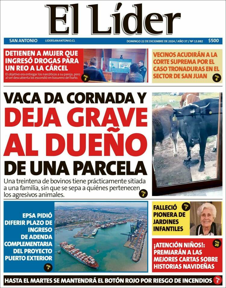 Portada de Lider de San Antonio (Chile)