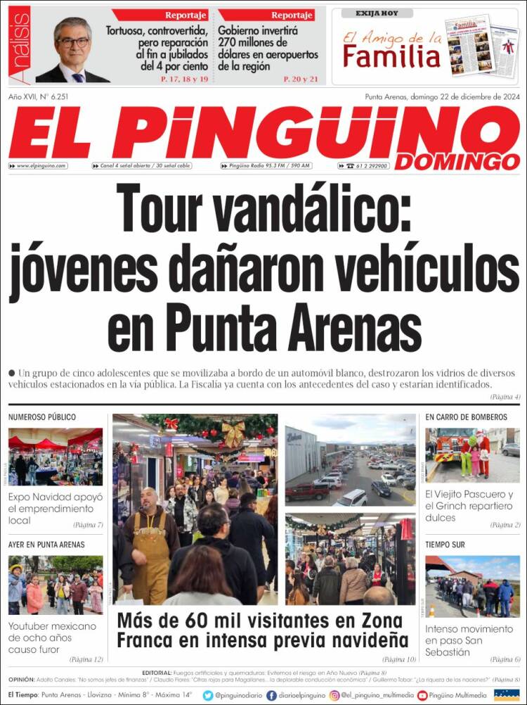 Portada de El Pingüino (Chile)