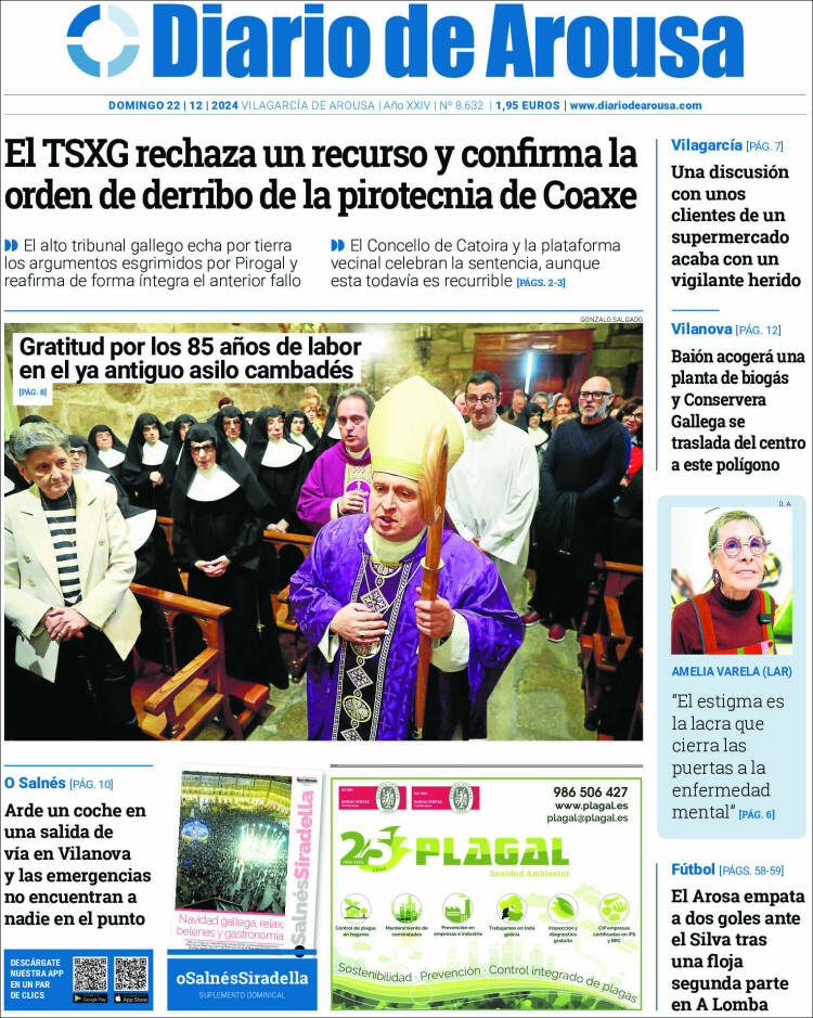 Portada de Diario de Arousa (España)