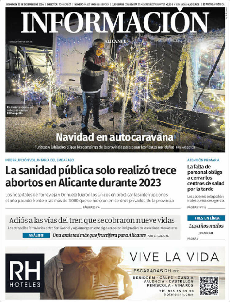 Portada de Diario Información (España)