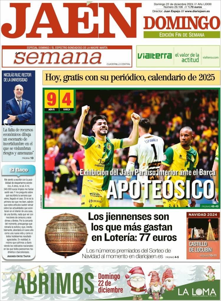 Portada de Diario Jaén (España)