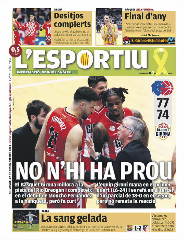 Portada de L'Esportiu : Girona (España)