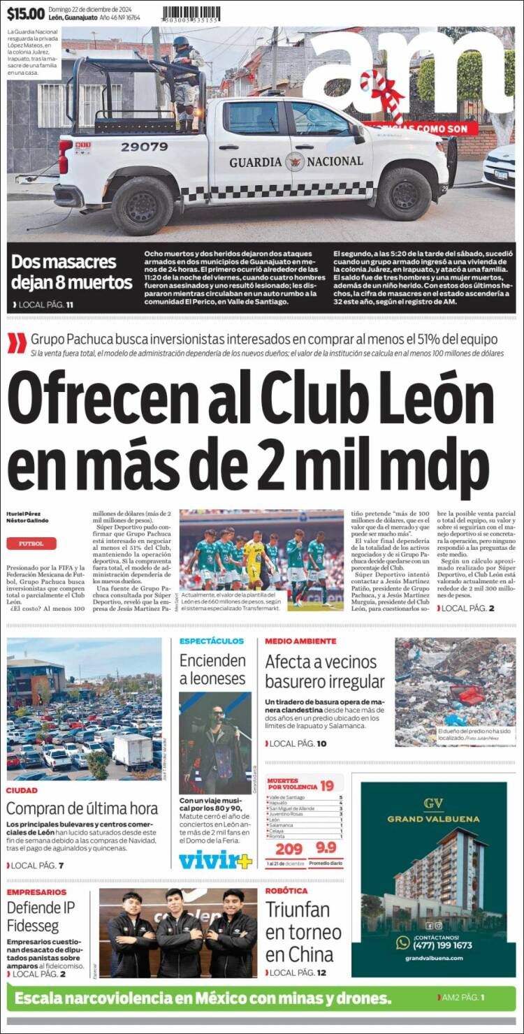 Portada de Al Día A.M. (México)