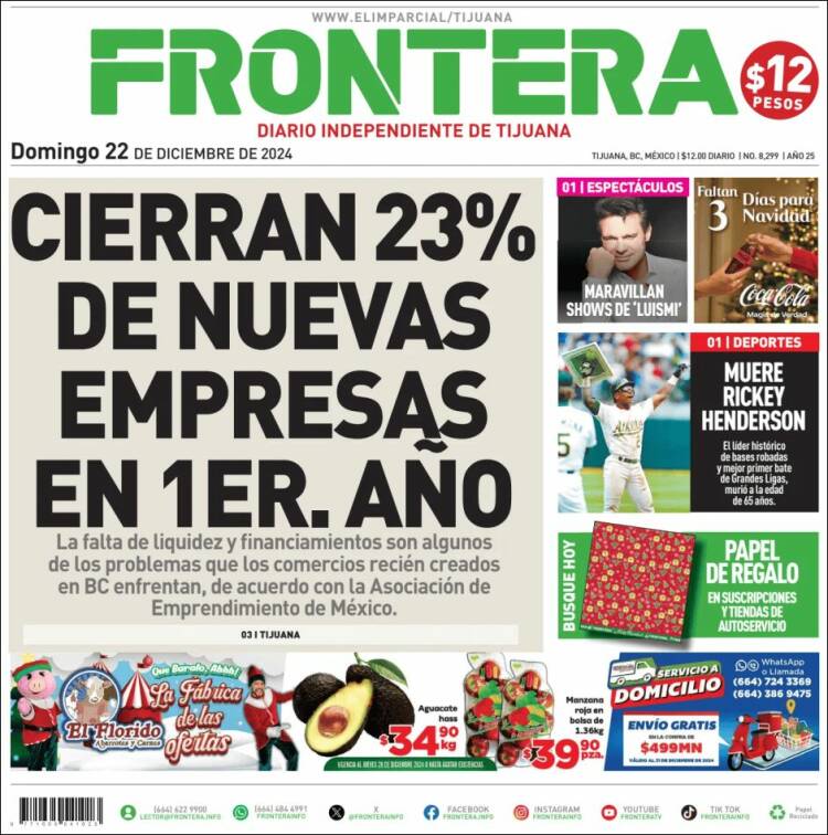Portada de Frontera (México)