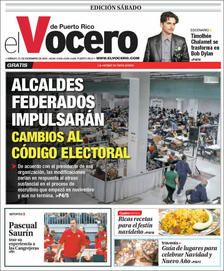 Portada de Vocero (Puerto Rico)