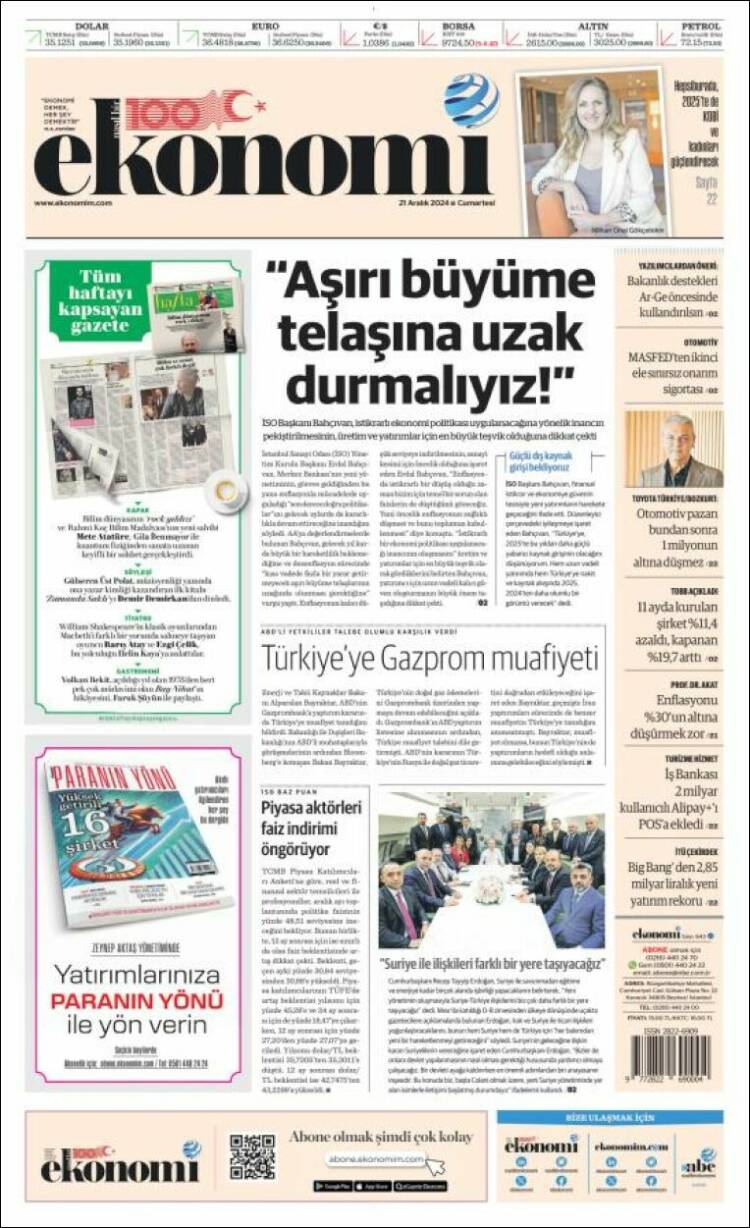 Portada de Dünya (Turkey)