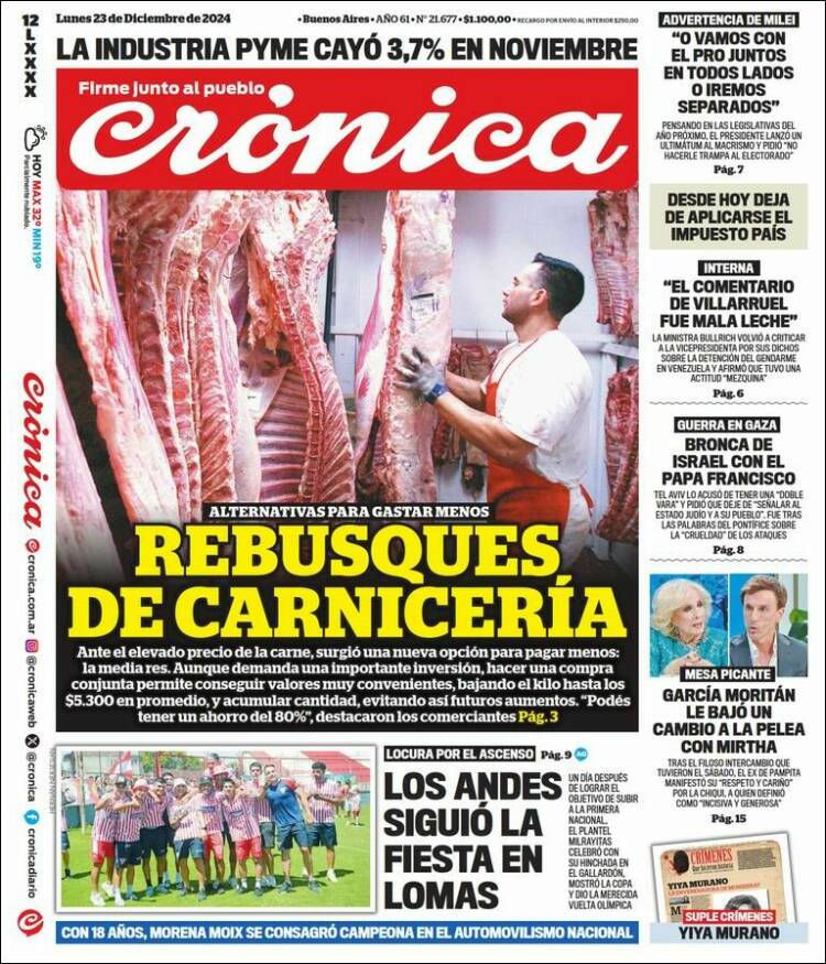 Portada de La Voz del Chaco (Argentina)