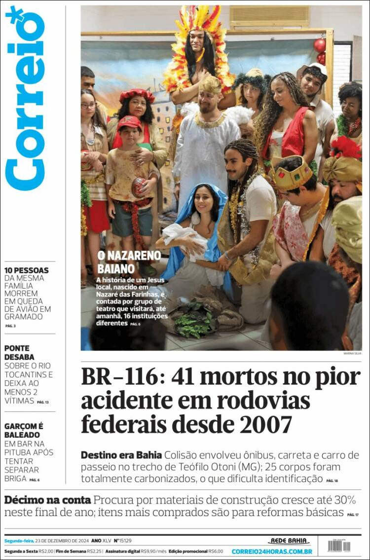 Portada de Correio* (Brasil)