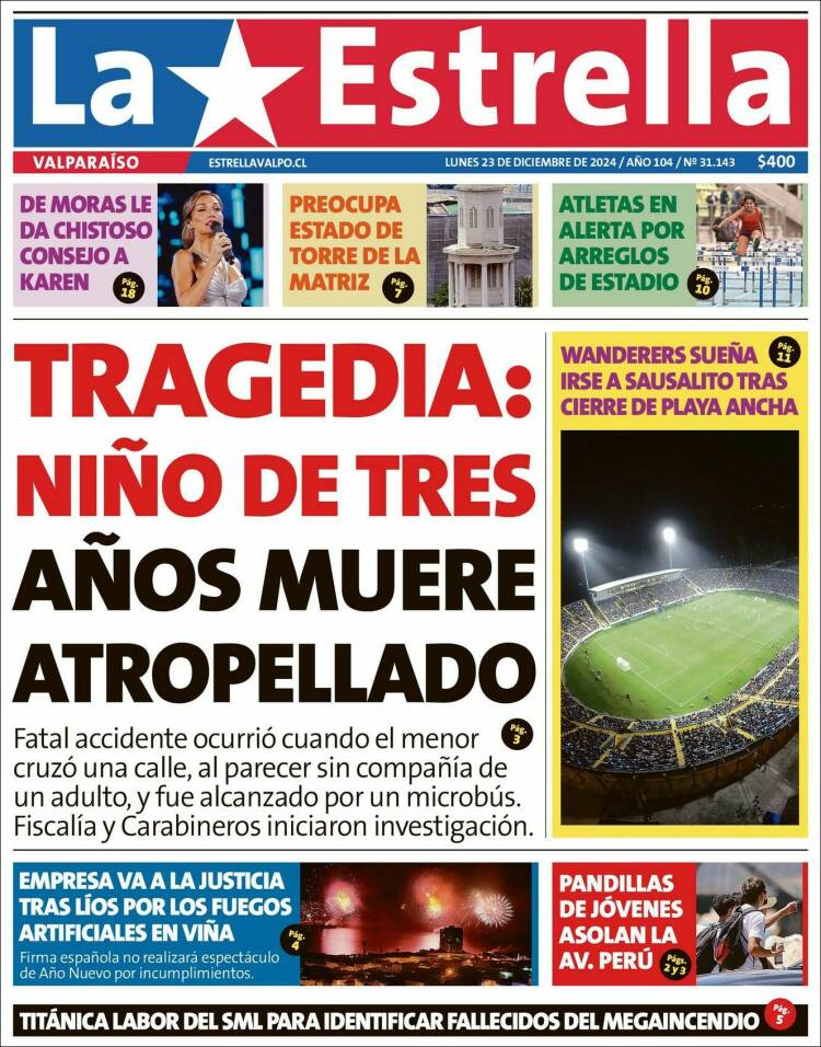 Portada de Estrella de Valparaiso (Chile)