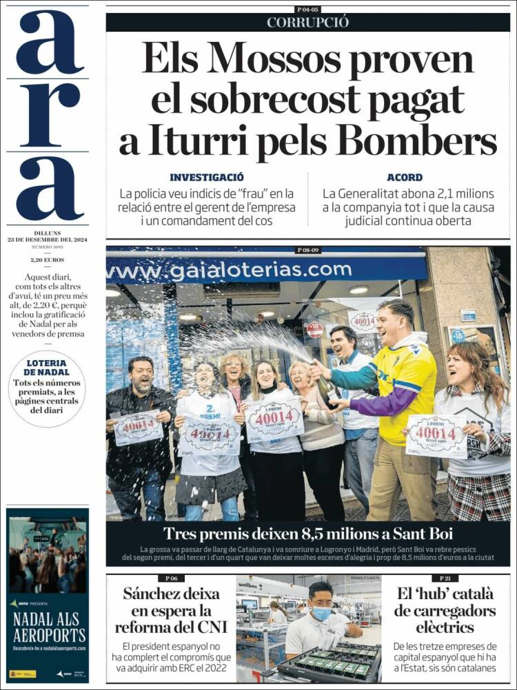 Portada de Ara (España)