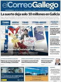 Portada de El Correo Gallego (España)