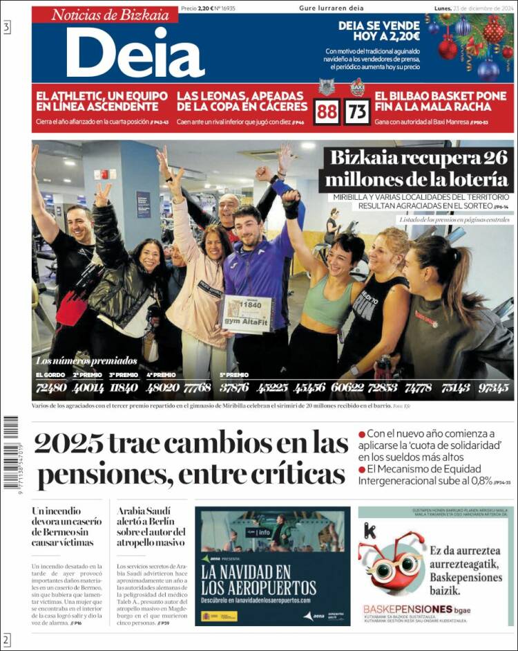 Portada de Deia (España)