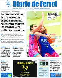 Portada de Diario de Ferrol (España)