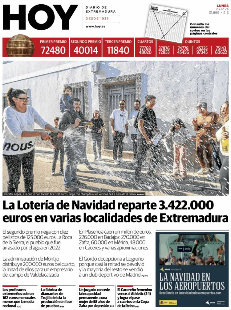 Portada de Hoy - Caceres (España)
