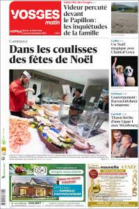 Portada de Vosges Matin (Francia)