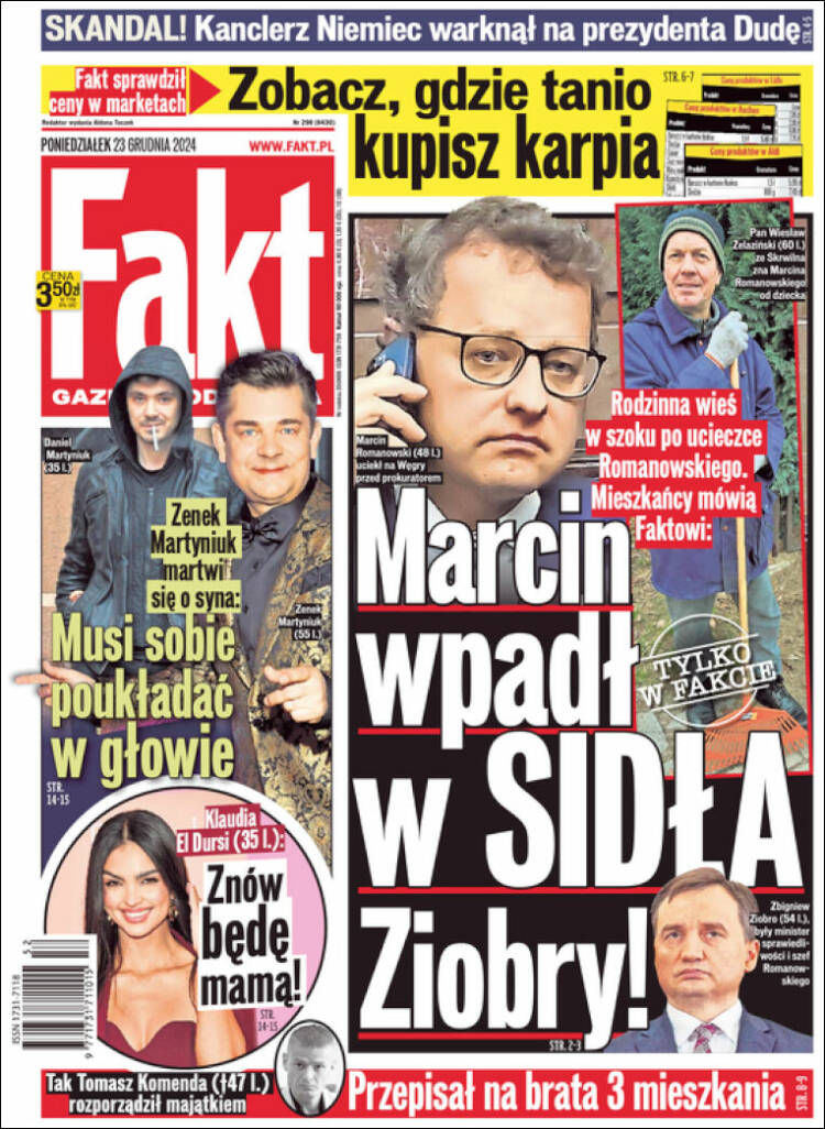 Portada de Fakt (Polonia)