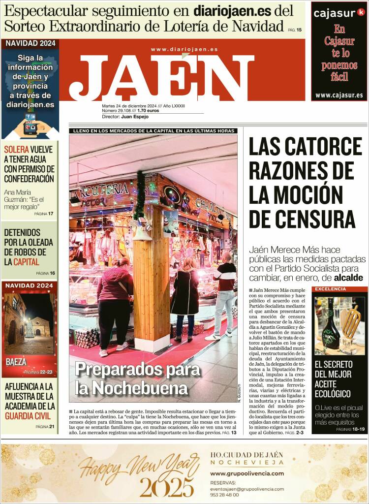 Portada de Diario Jaén (España)