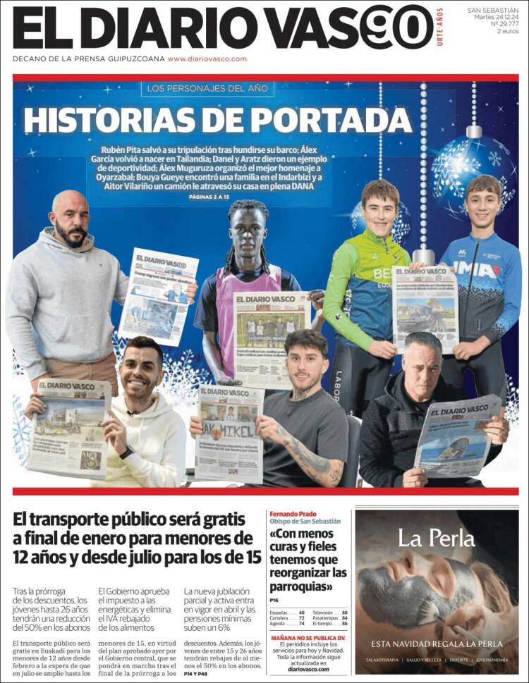 Portada de Diario Vasco (España)