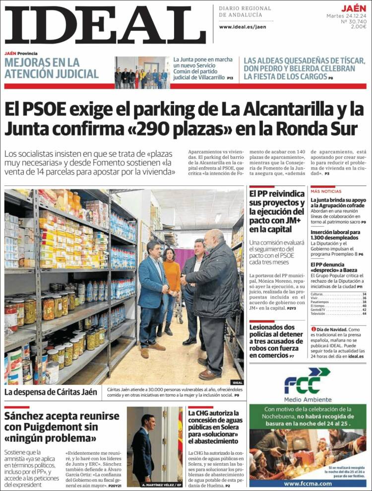Portada de El Ideal de Jaén (España)