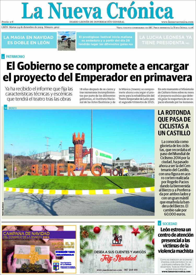Portada de La Nueva Crónica (España)