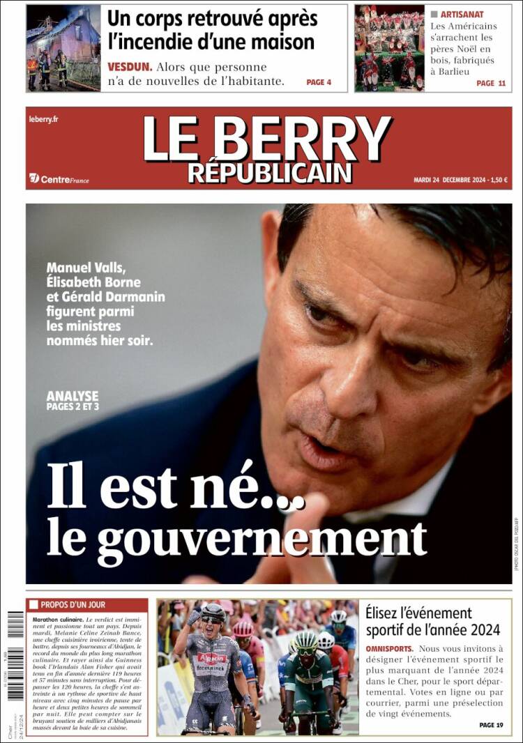 Portada de Berry Republicain (France)