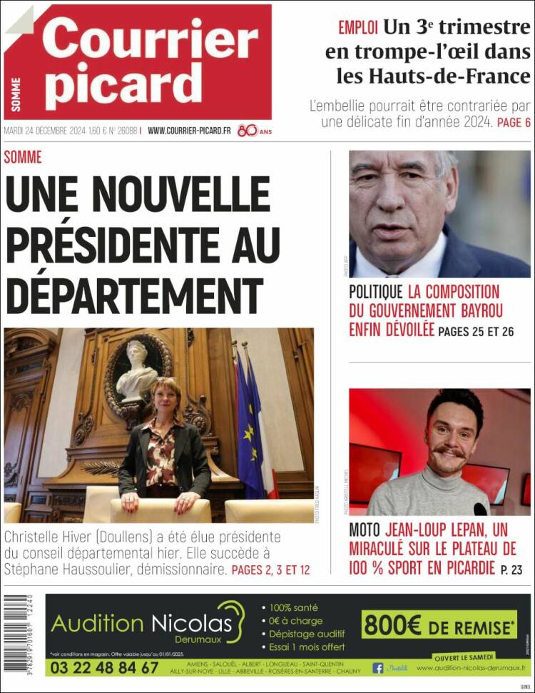 Portada de Courrier Picard (France)