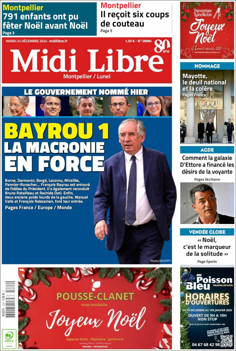 Portada de Midi Libre (France)