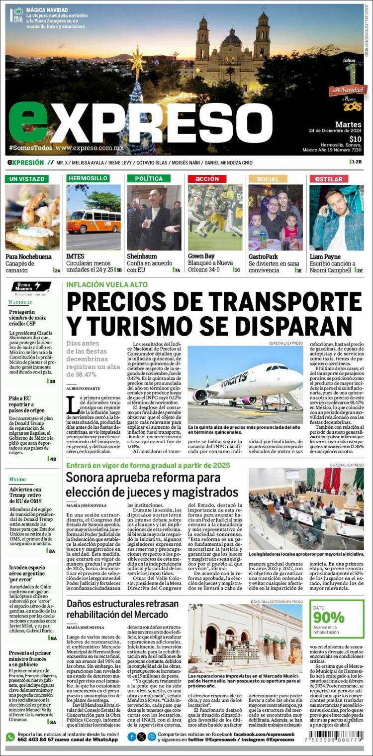 Portada de Expreso (México)