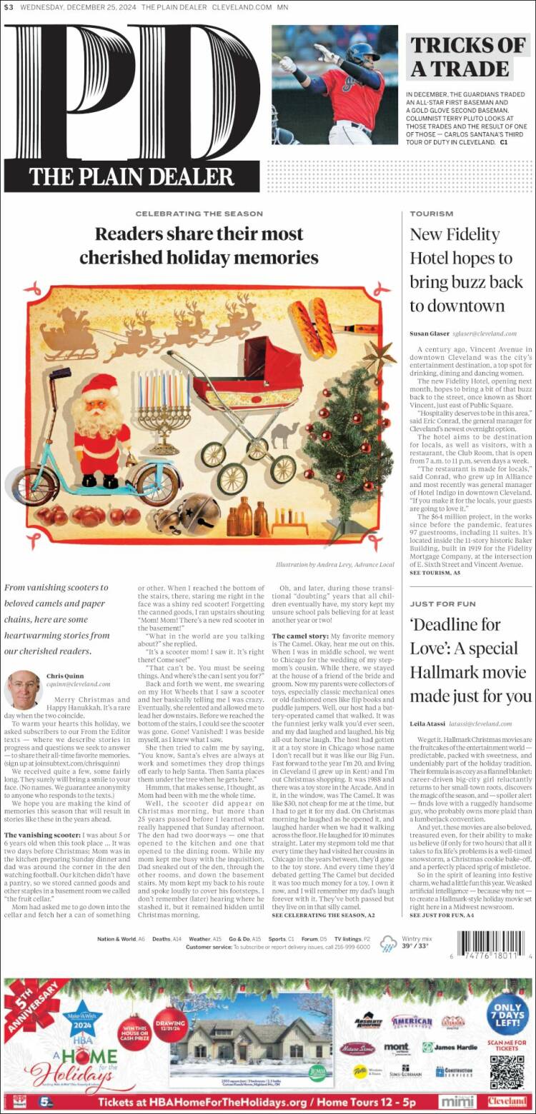 Portada de The Plain Dealer (USA)