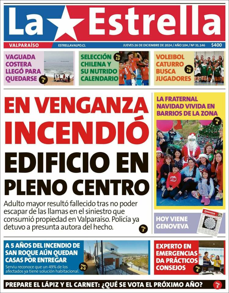 Portada de Estrella de Valparaiso (Chile)