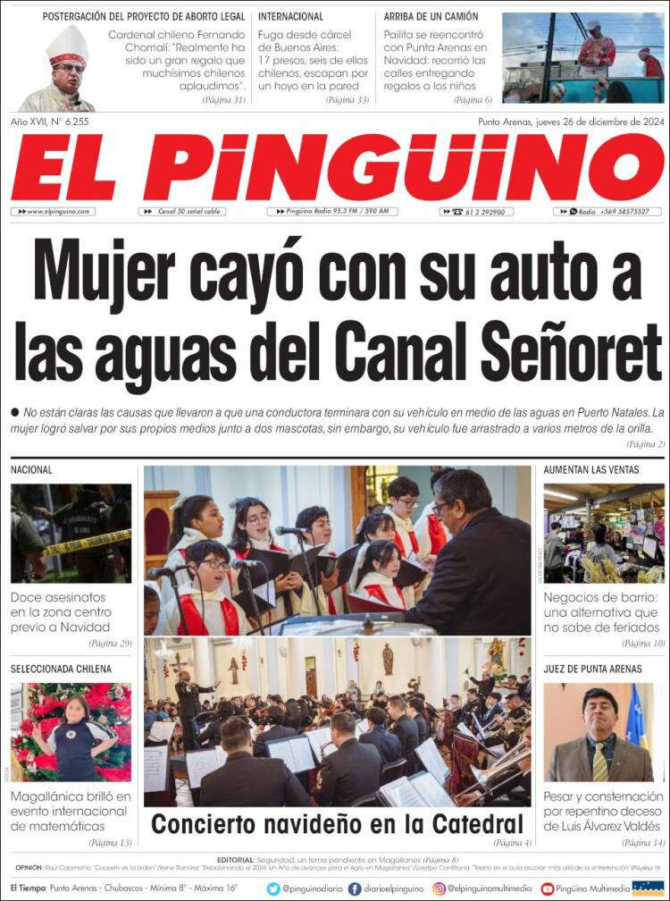 Portada de El Pingüino (Chile)