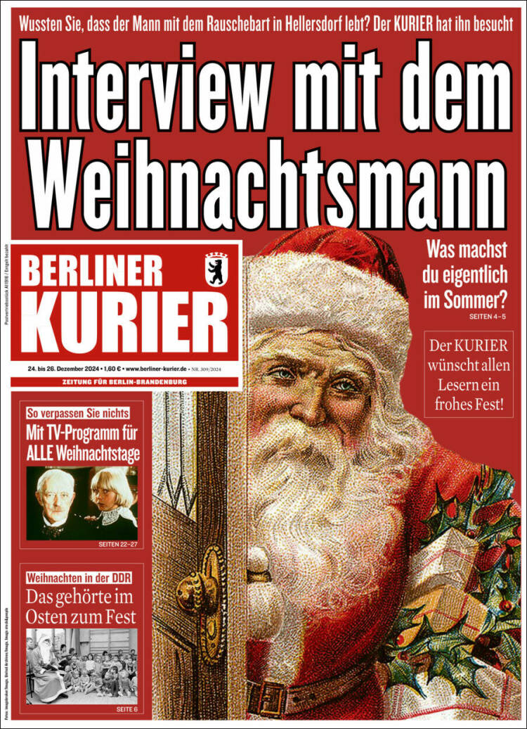 Portada de Berliner Kurier - Startseite BK (Alemania)