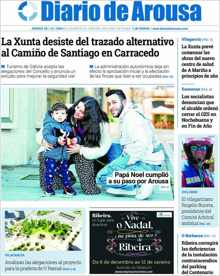 Portada de Diario de Arousa (España)