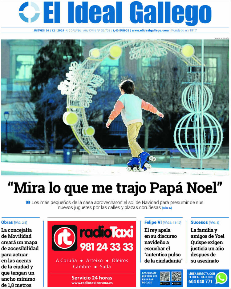 Portada de El Ideal Gallego (España)