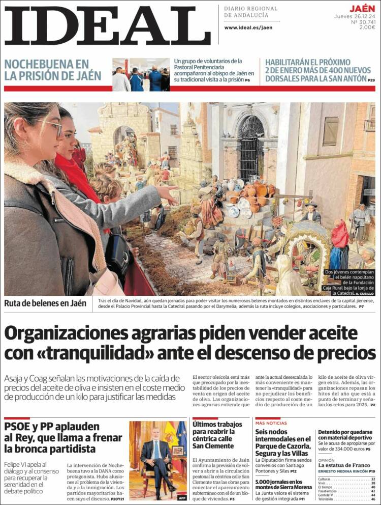 Portada de El Ideal de Jaén (España)