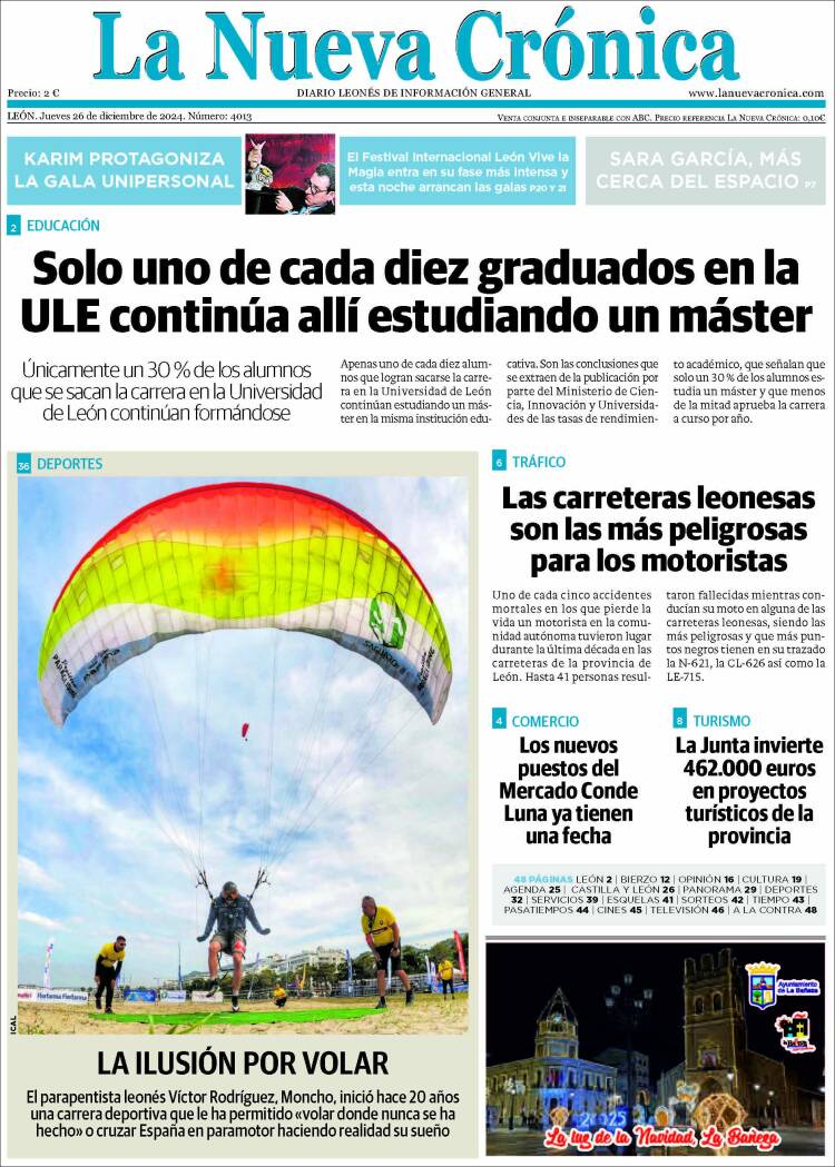 Portada de La Nueva Crónica (España)