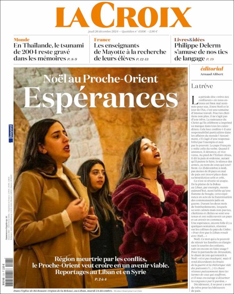 Portada de La Croix (Francia)