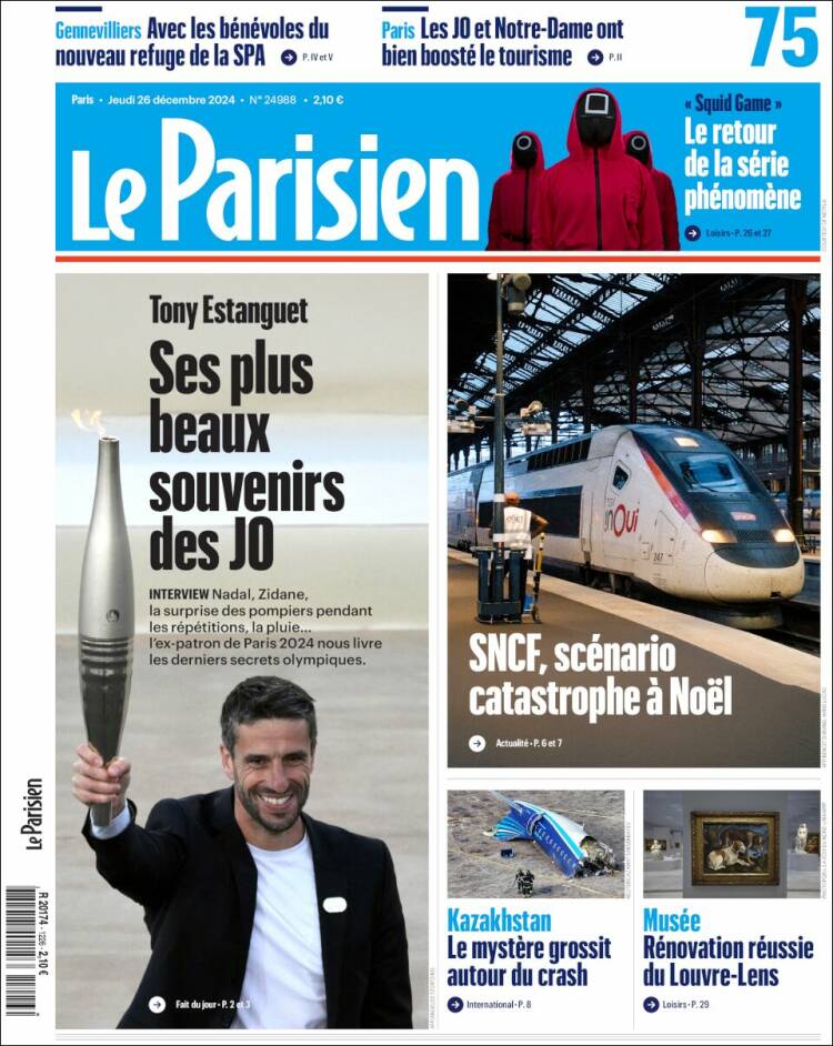 Portada de Le Parisien (Francia)