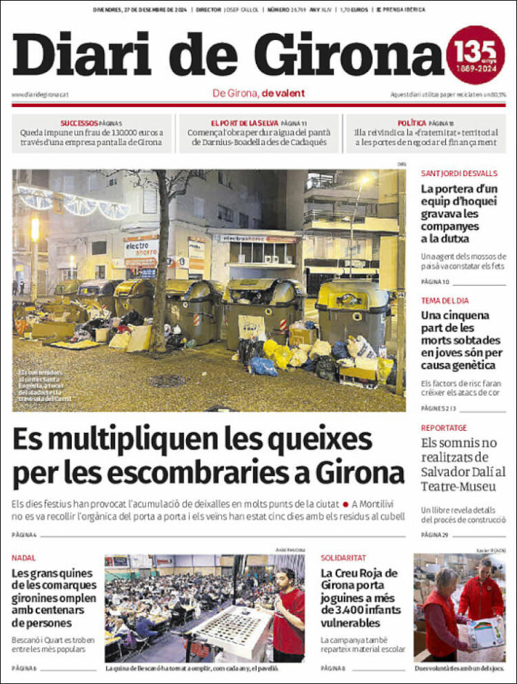 Portada de Diari de Girona (Spain)