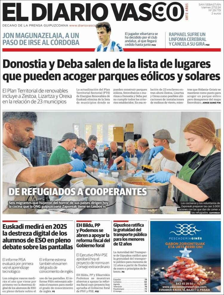 Portada de Diario Vasco (Spain)