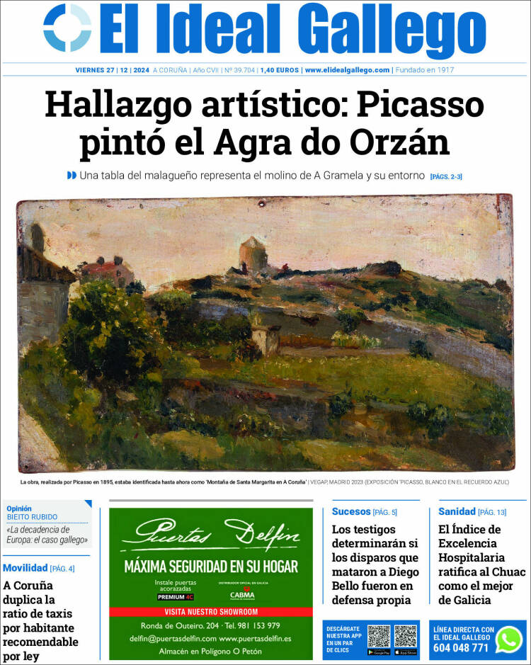 Portada de El Ideal Gallego (España)