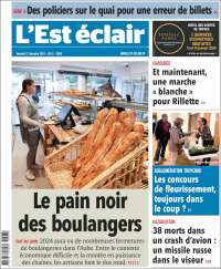 Portada de L'Est Eclair (Francia)
